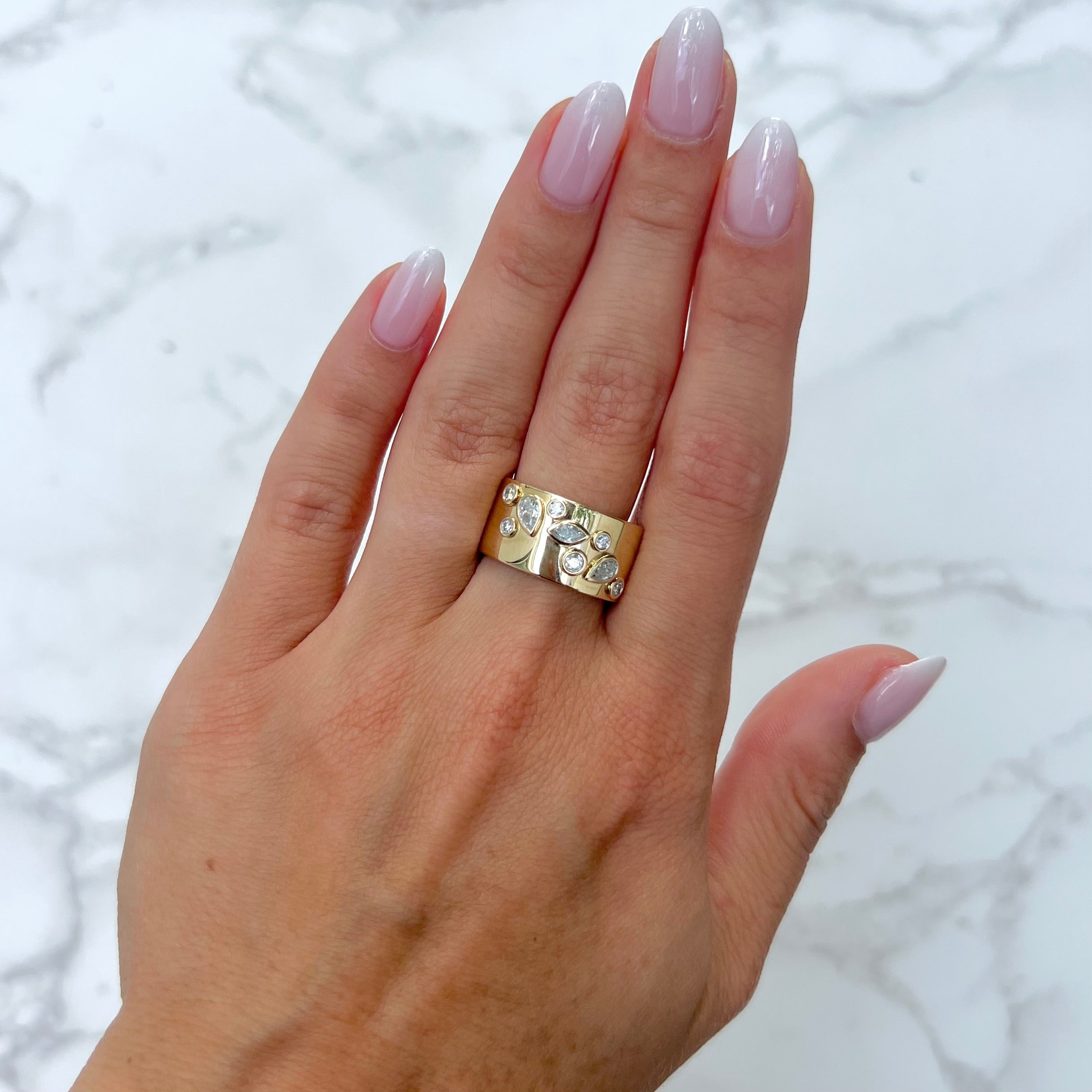 14K GOLD DIAMOND KAIA RING – Jen K Online