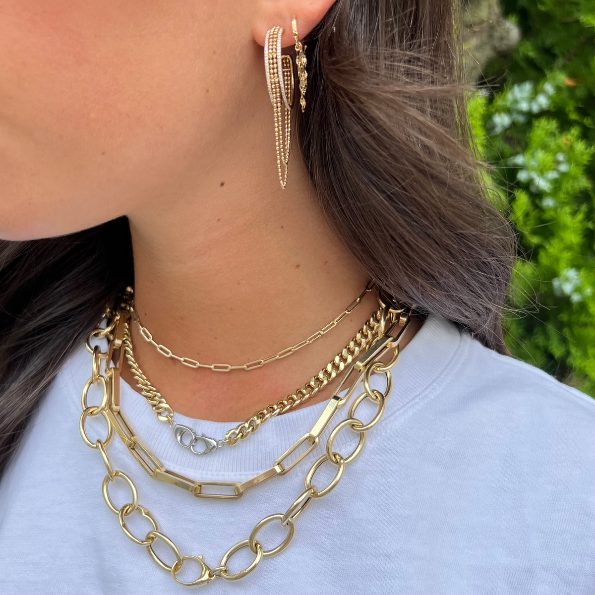 [STONE HENgE] 韓国☆14K Gold☆T2042 Necklace 14kt gold chain necklace in gold - Stone And Strand | Mytheresa