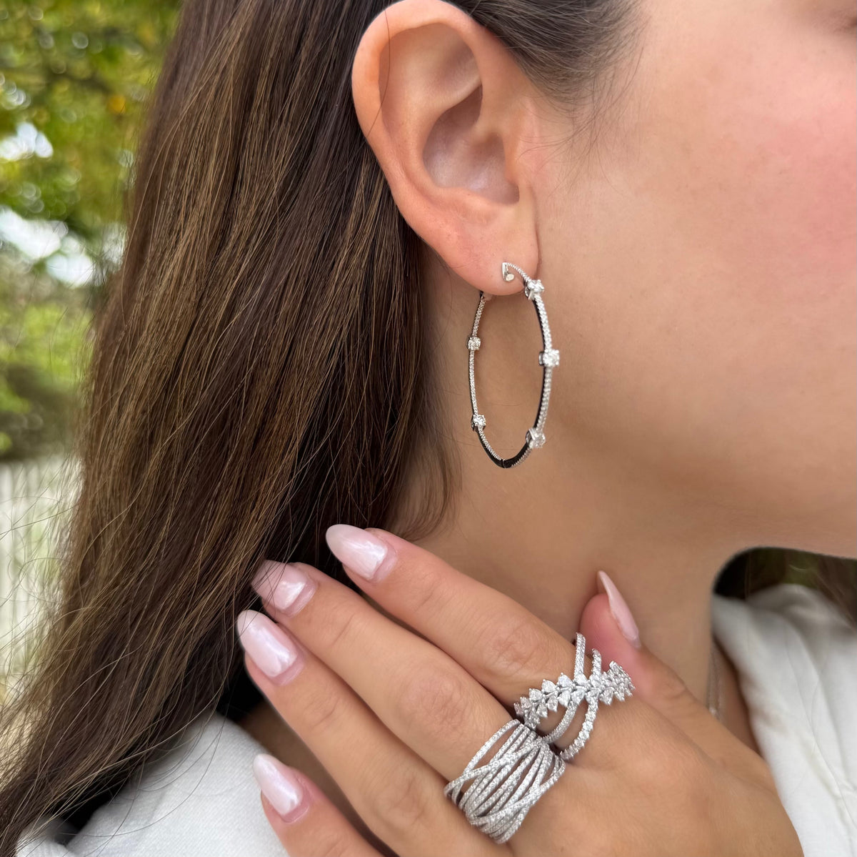 14K GOLD DIAMOND ADI CROSSOVER RING – Jen K Online