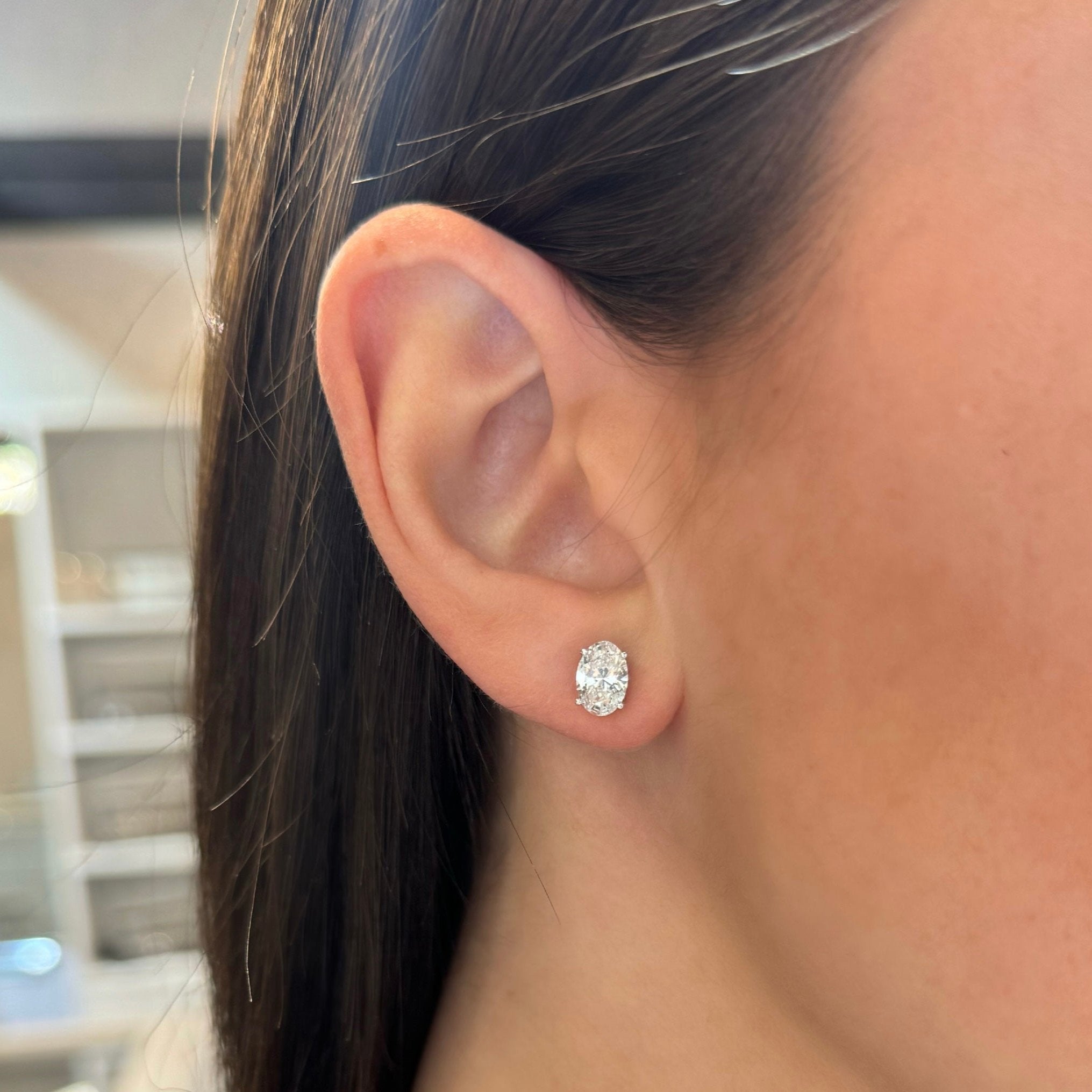 Lab Created 2ct Tw Diamond Stud Earrings 14K GOLD CT LAB GROWN