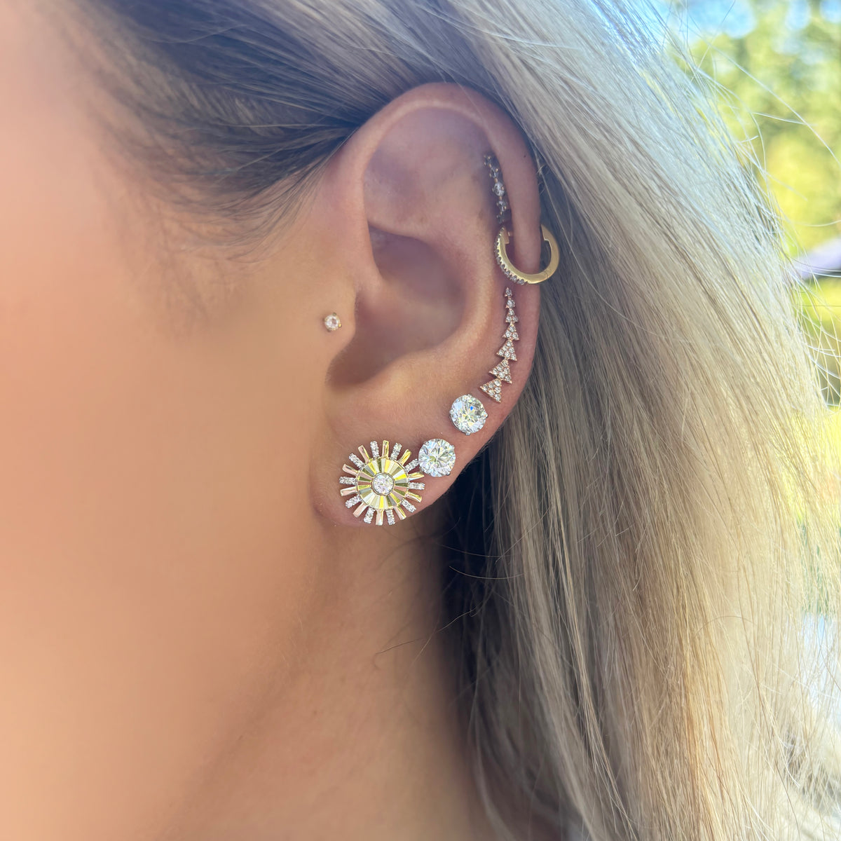 Emily Studs- Pear Cut main image 1