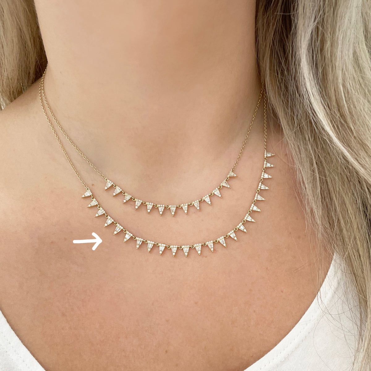 14K GOLD DIAMOND ALANNA NECKLACE – Jen K Online