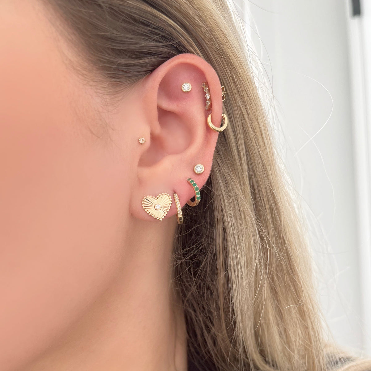 Aahana Spark Heart Studs