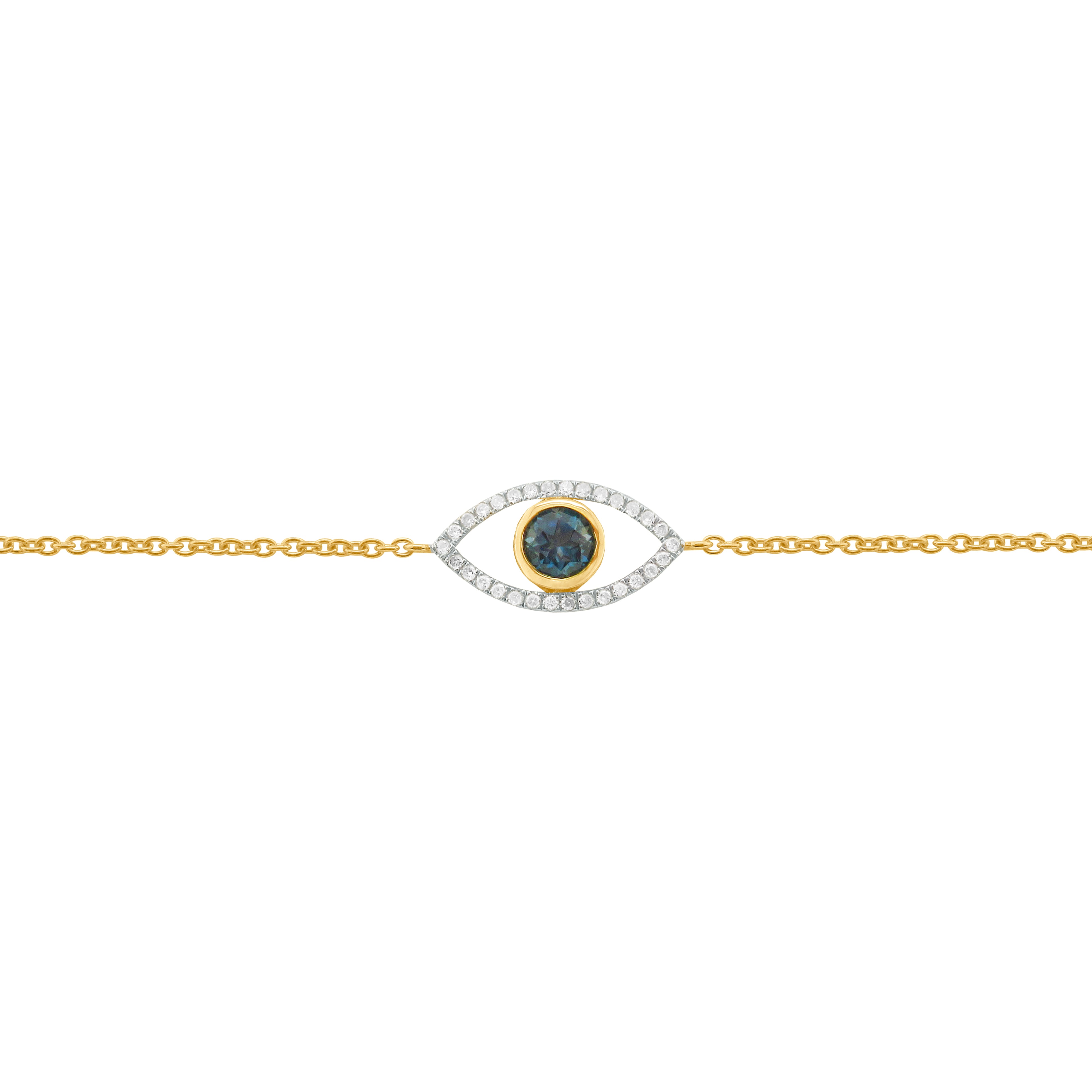 Bracelet œil Maléfique Double Couche - Ajustable, Design Papier Clip - Cadeau Amitié Pour Femmes Et Filles