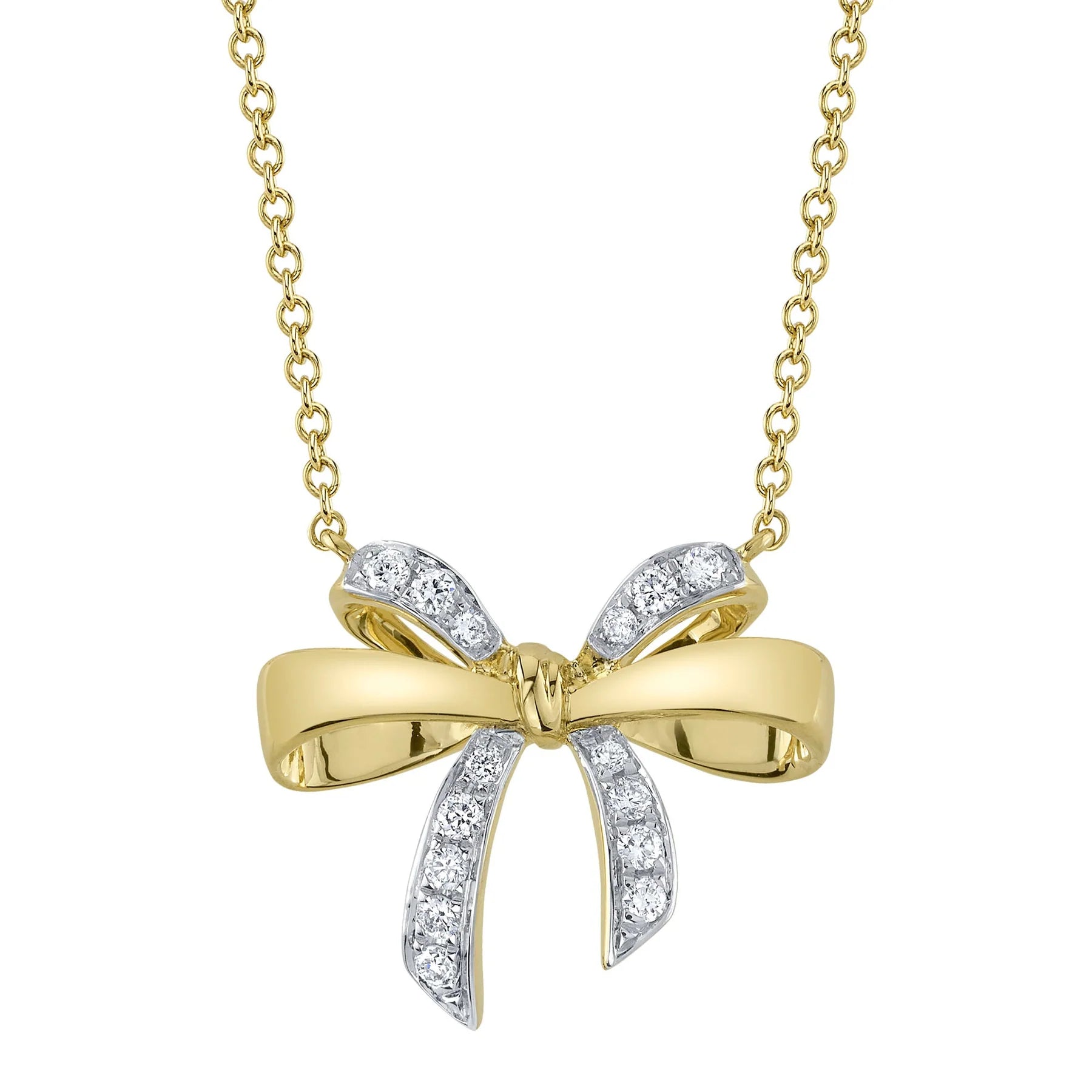 【Monday Edition】24SS BALL CHAIN BOW NECKLACE 14K GOLD DIAMOND SALLY BOW NECKLACE – Jen K Online