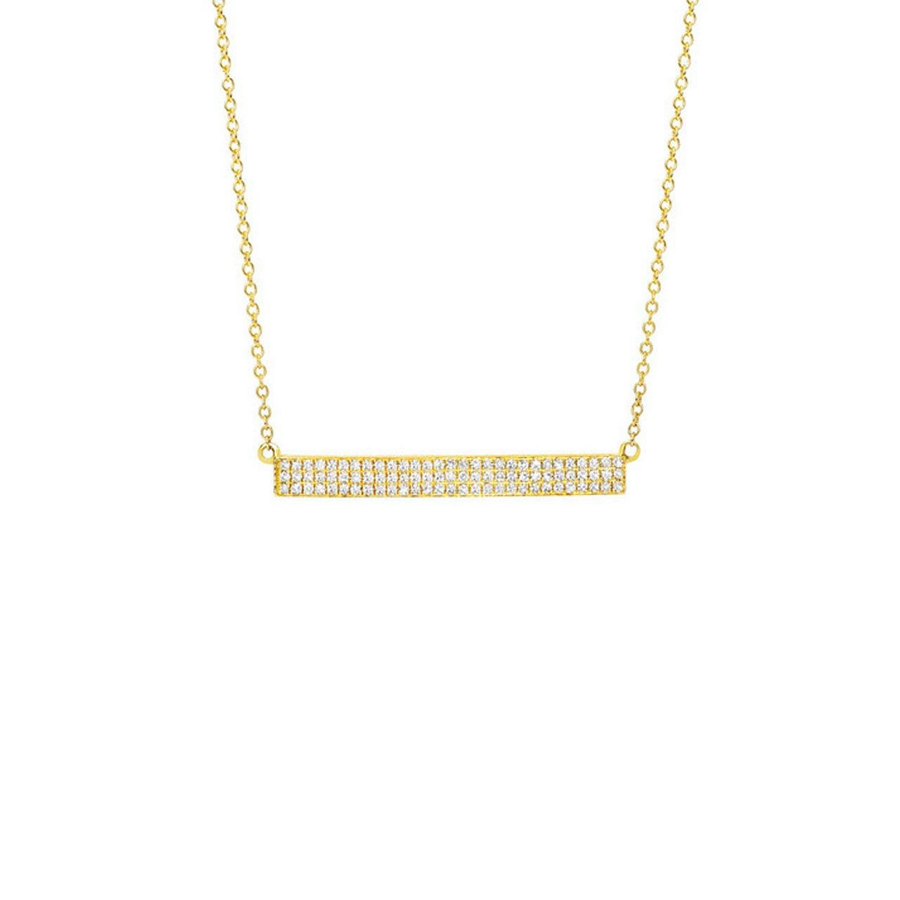 14K GOLD DIAMOND BIANCA CLOVER NECKLACE – Jen K Online