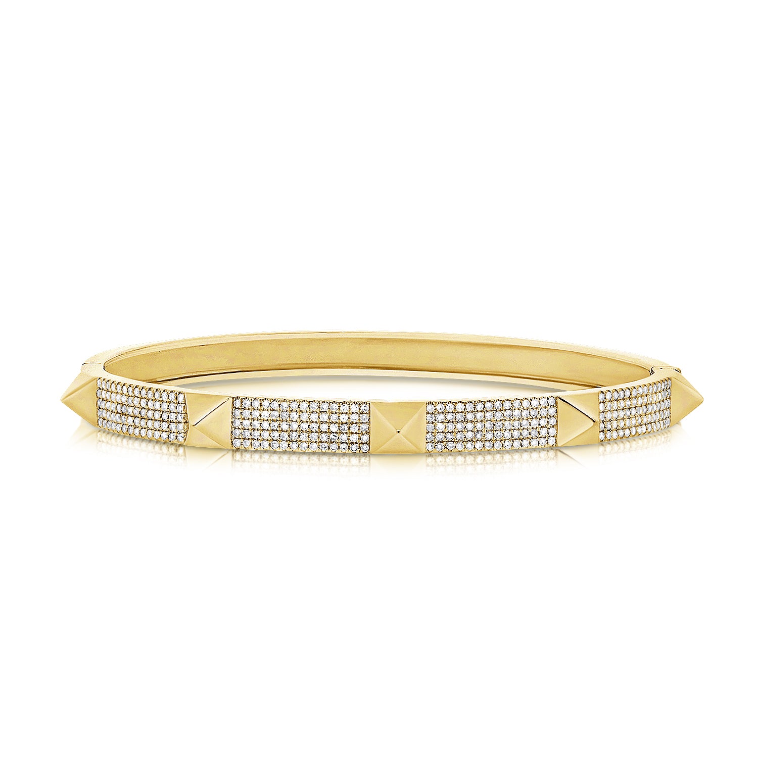 【美品】GARNI Little Studs Bangle 14K GOLD DIAMOND SAMMY SPIKE BANGLE – Jen K Online
