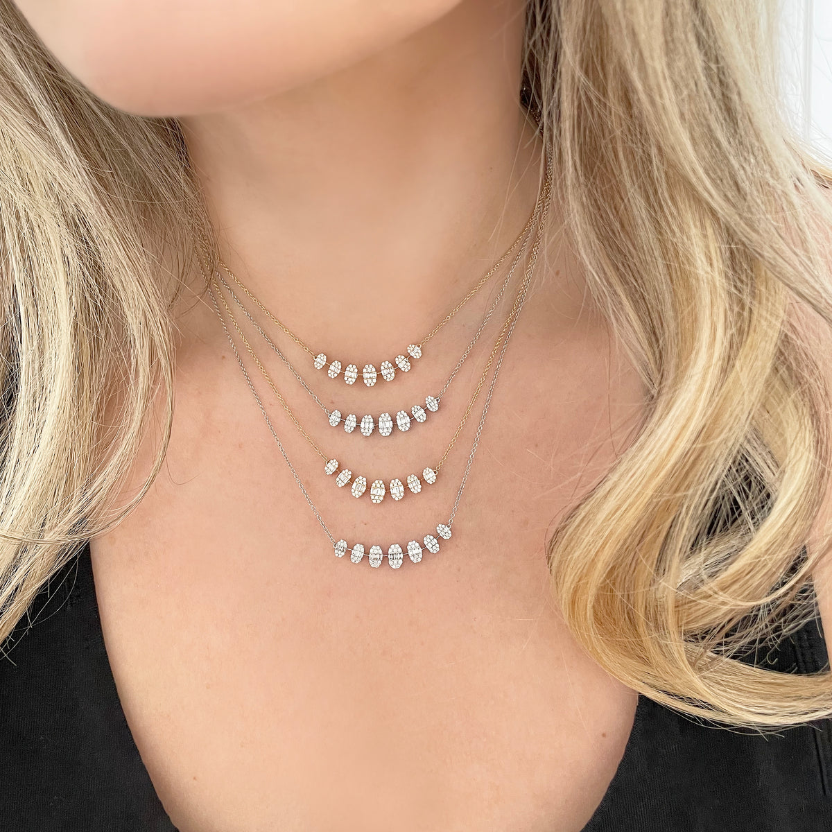 14K GOLD DIAMOND ADDY NECKLACE – Jen K Online - Main Image