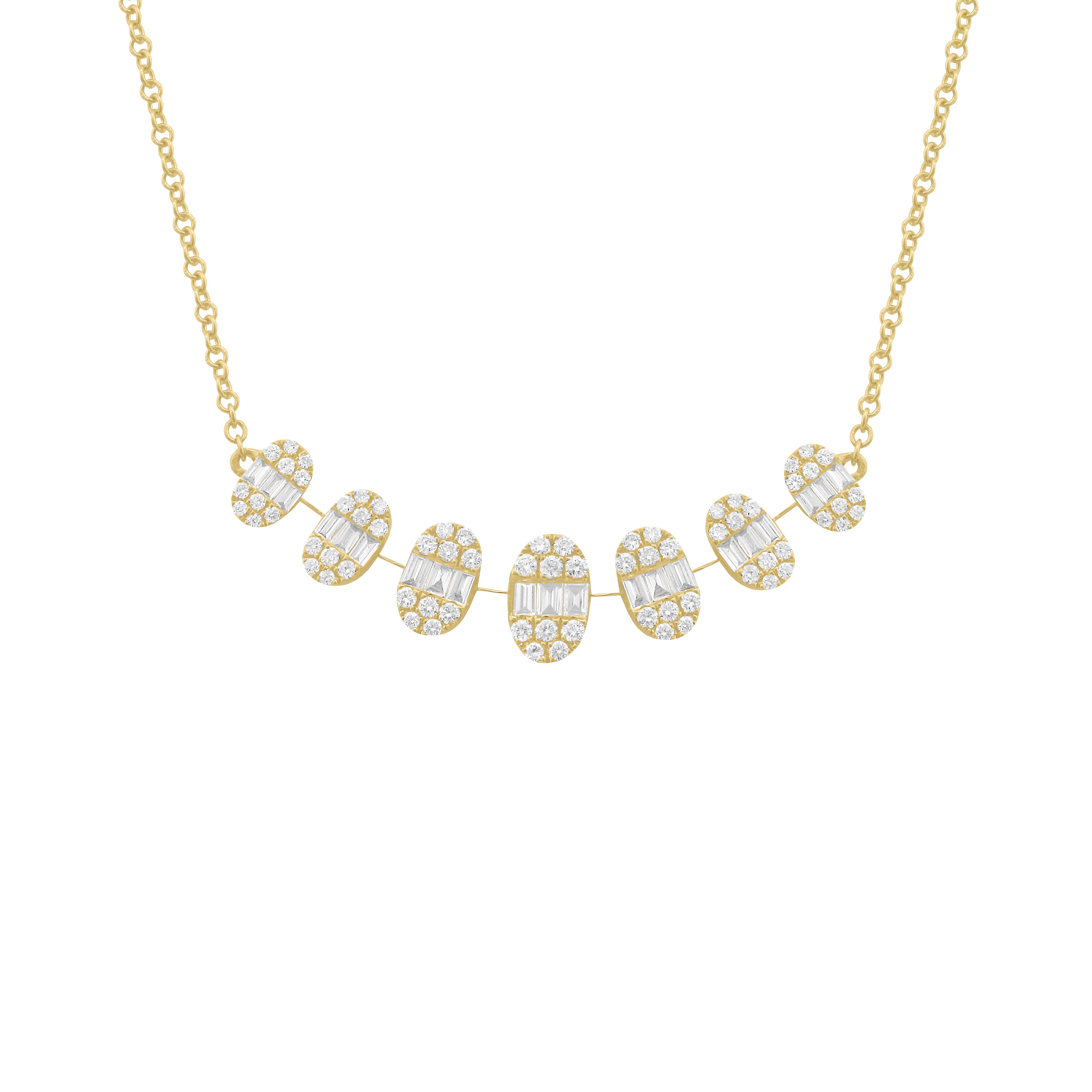 14K GOLD DIAMOND BIANCA CLOVER NECKLACE – Jen K Online