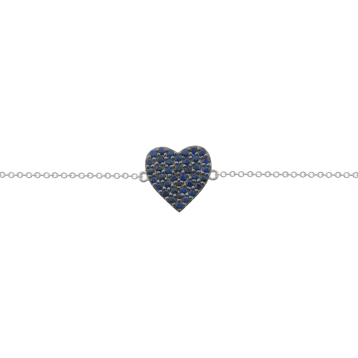 14K GOLD SAPPHIRE ROWAN HEART BRACELET – Jen K Online