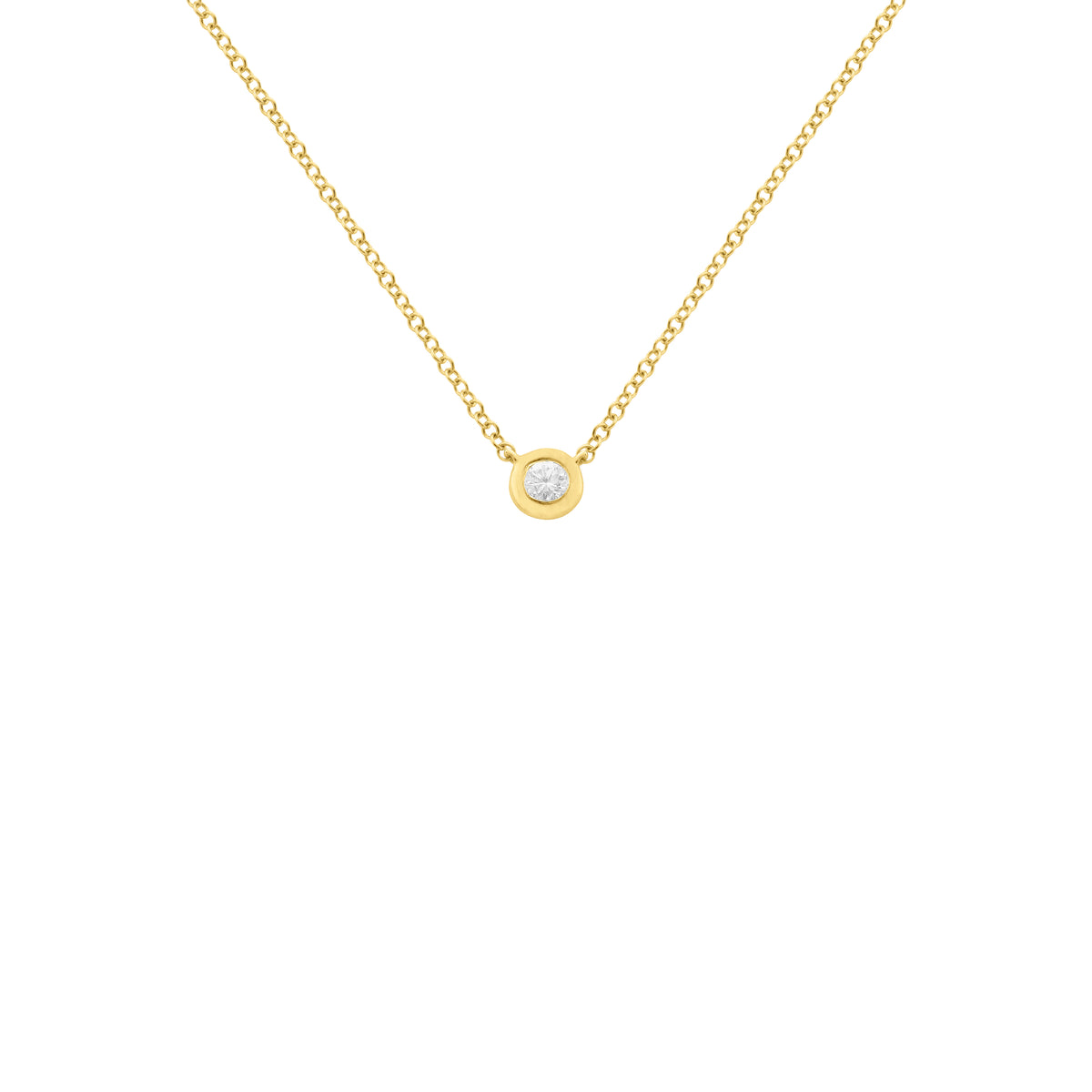 14K GOLD DIAMOND BIANCA CLOVER NECKLACE – Jen K Online