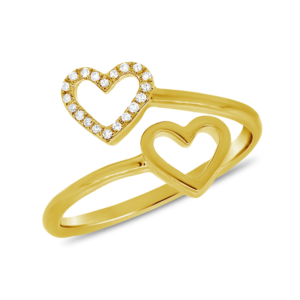 14K GOLD DIAMOND KEIRA HEART RING – Jen K Online