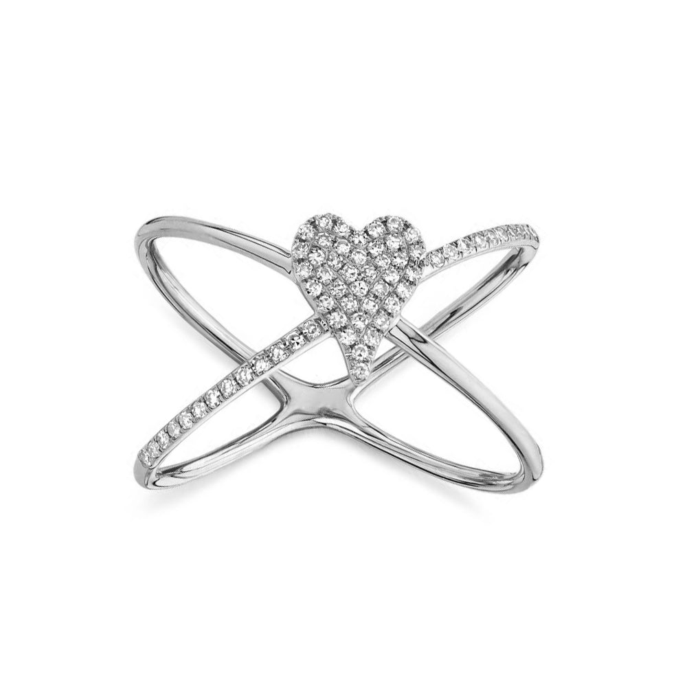14K GOLD DIAMOND JOJO HEART RING – Jen K Online