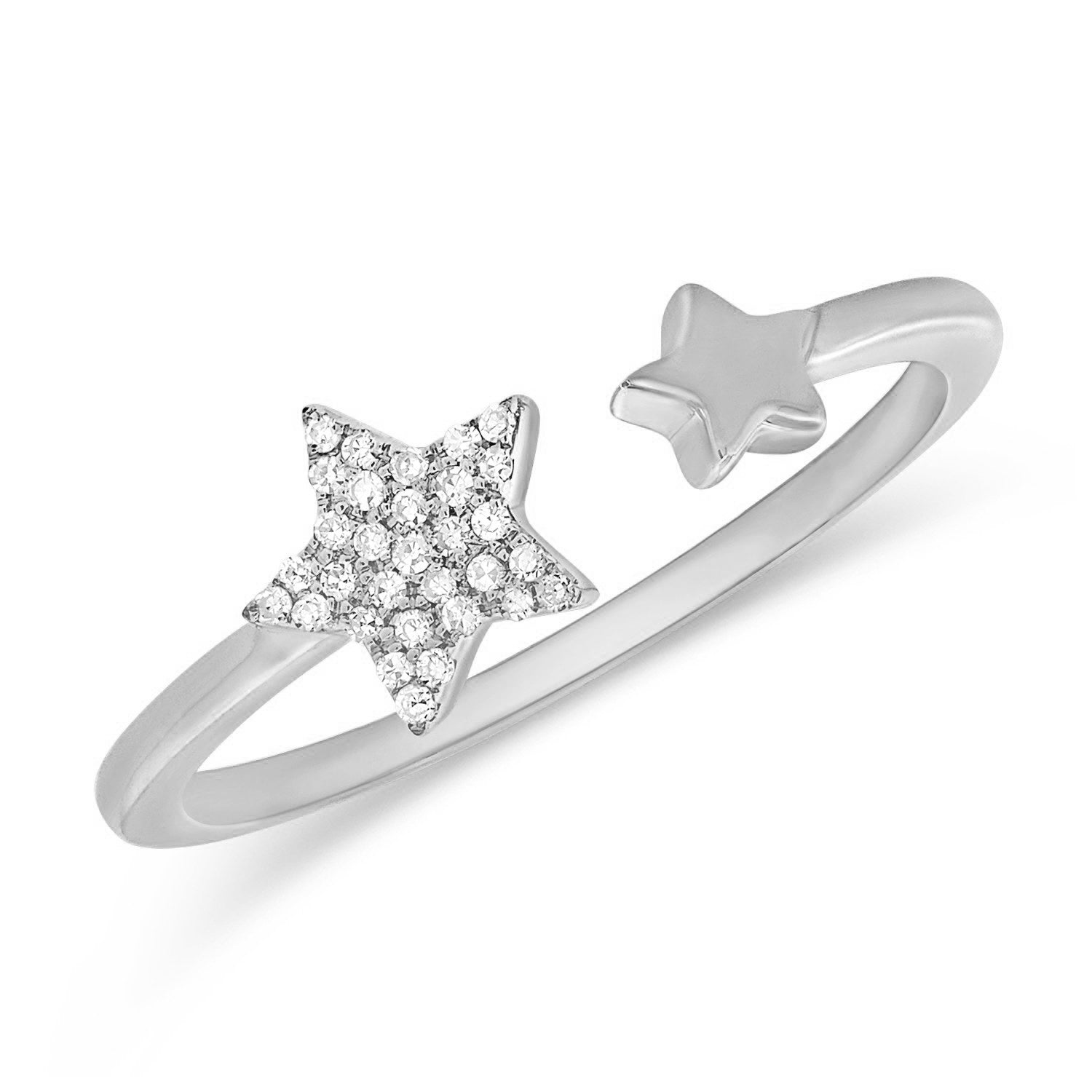 14K GOLD DIAMOND IRIS STAR RING – Jen K Online