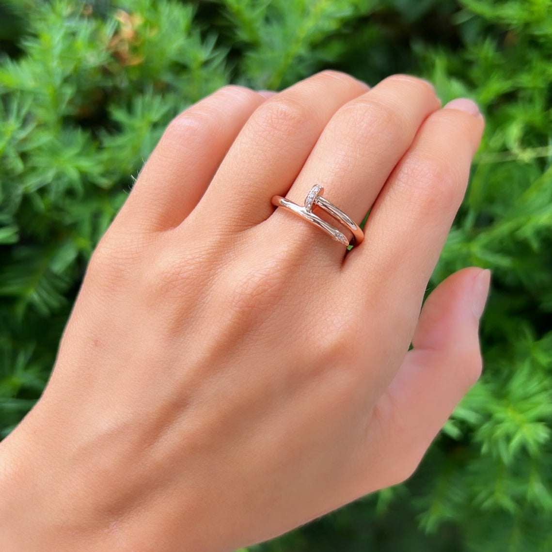 14K GOLD DIAMOND DANI NAIL RING – Jen K Online