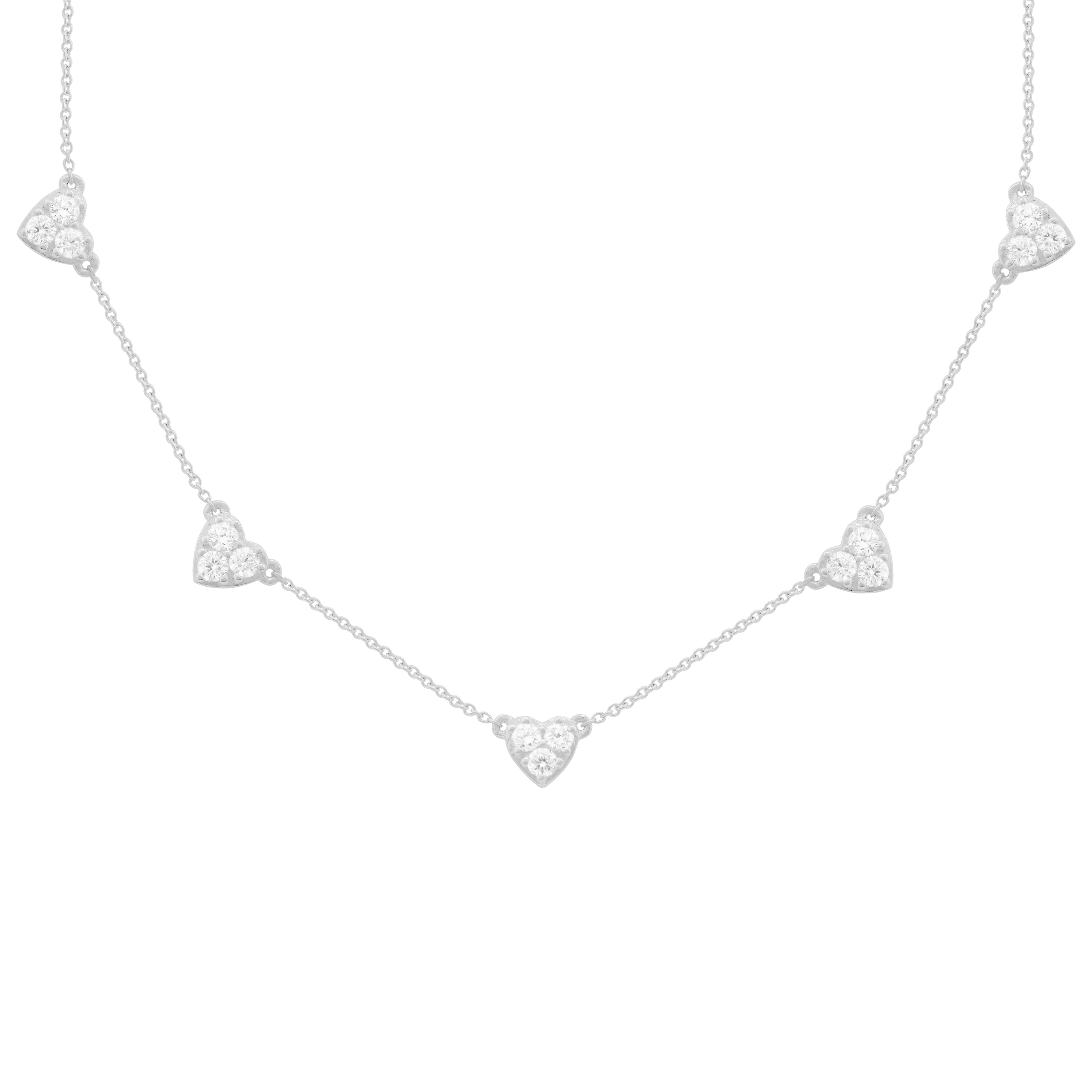 14K GOLD DIAMOND LAURIE HEART NECKLACE – Jen K Online