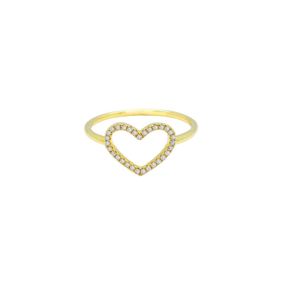 14K GOLD DIAMOND KEIRA HEART RING – Jen K Online