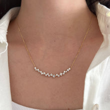 14K GOLD DIAMOND DAHLIA NECKLACE