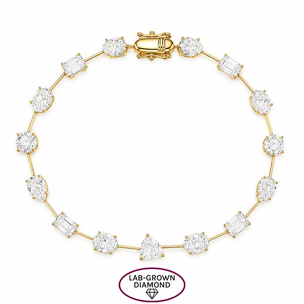14K GOLD LAB GROWN DIAMOND MICHELLE BRACELET