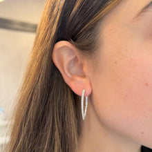 14K GOLD DIAMOND CELESTE HOOPS
