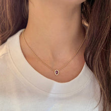 14K GOLD DIAMOND AND RUBY JACQUI NECKLACE