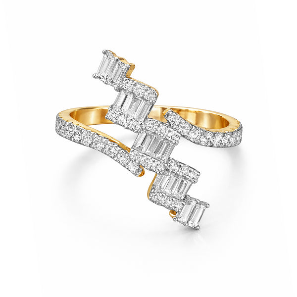 14K GOLD DIAMOND ASHLEE RING