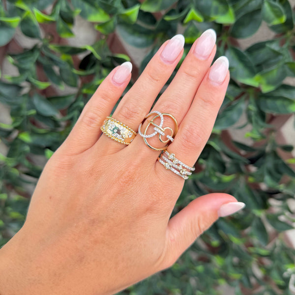 14K GOLD DIAMOND LULU RING
