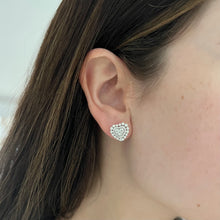 14K GOLD DIAMOND RISA HEART EARRINGS