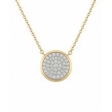14K GOLD DIAMOND JESSIE ROUND NECKLACE