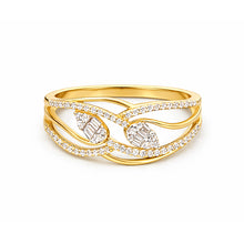 14K GOLD DIAMOND RAVEN RING