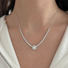 14K GOLD DIAMOND KIMBERLY ROUND NECKLACE