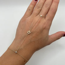 14K GOLD DIAMOND MAYA HAND CHAIN