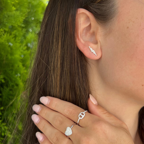 14K GOLD DIAMOND ABIGAIL HEART RING