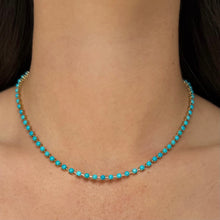 14K GOLD TURQUOISE SHIRELLE NECKLACE