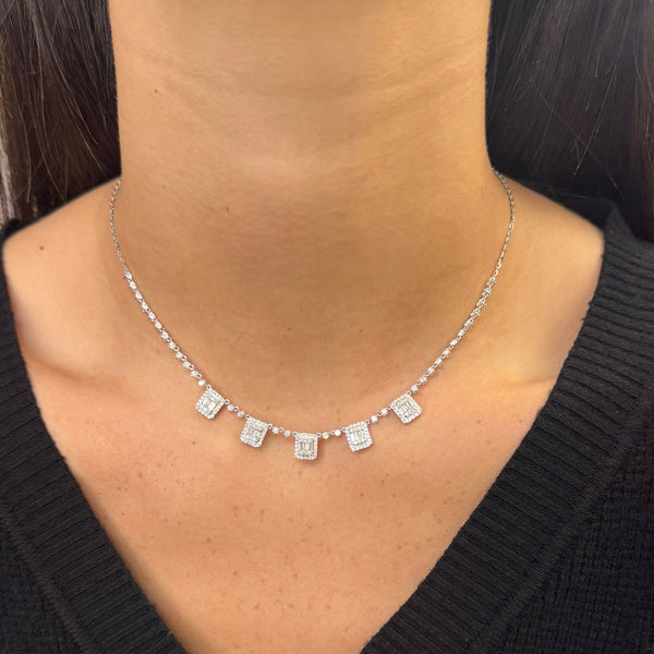 14K GOLD DIAMOND JESSICA NECKLACE