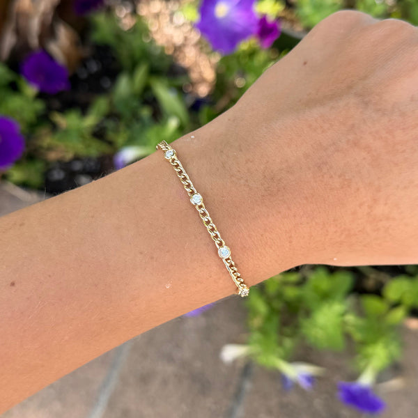 14K GOLD DIAMOND DAWN BRACELET