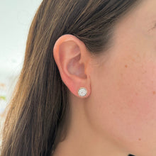 14K GOLD DIAMOND LARGE BRANDY STUDS