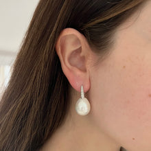 14K GOLD DIAMOND PEARL ARIANNA EARRINGS
