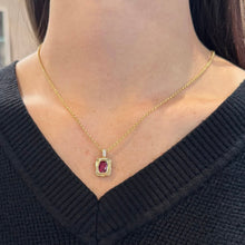 14K GOLD DIAMOND TOURMALINE MICKI NECKLACE