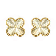 14K GOLD XL CARLIE CLOVER STUDS