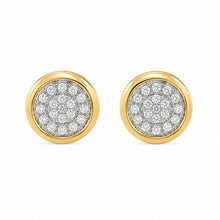 14K GOLD DIAMOND JESSIE ROUND STUDS