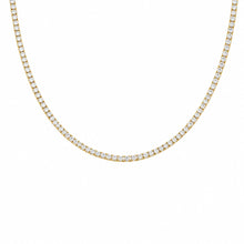 14K GOLD 5.35 CT DIAMOND CLASSIC TENNIS NECKLACE