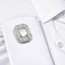 14K GOLD DIAMOND HUDSON CUFFLINKS