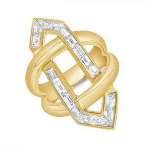 14K GOLD DIAMOND DYLAN RING