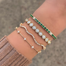 14K GOLD DIAMOND BETSY BEZEL TENNIS BRACELET
