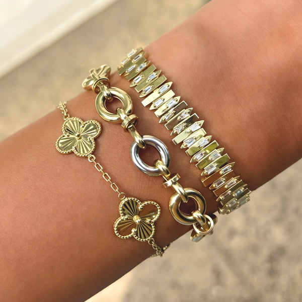 14K GOLD DIAMOND LIZA BRACELET