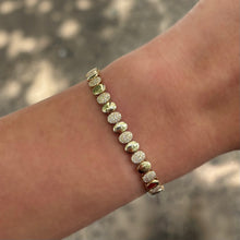 14K GOLD DIAMOND MILA OVAL BRACELET