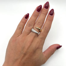 14K TWO-TONE GOLD DIAMOND MISSY RING