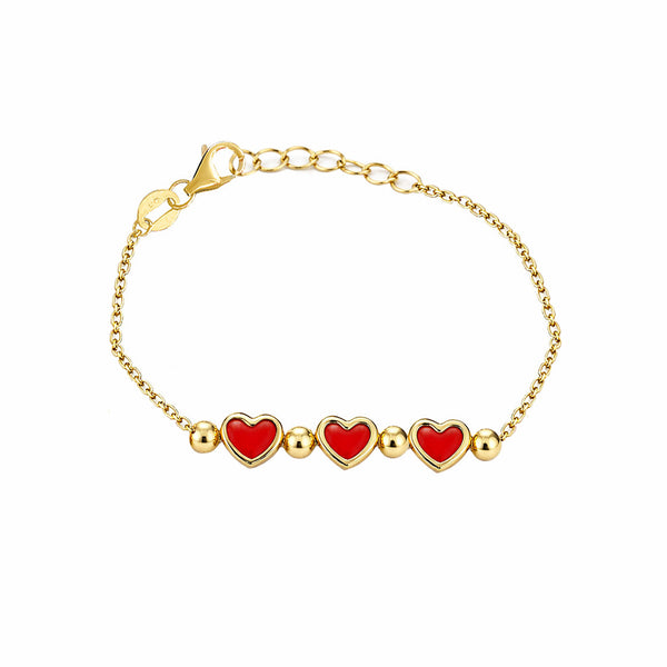 14K GOLD ISLA HEART BABY BRACELET
