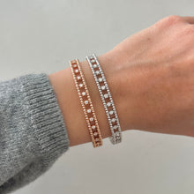 14K GOLD DIAMOND HOLLY FLEXIBLE BANGLE
